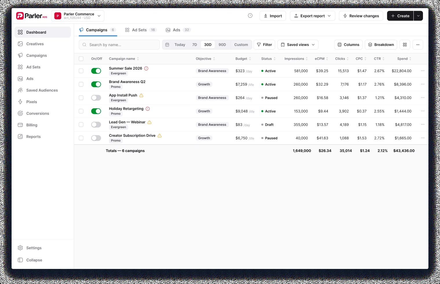 Ad platform